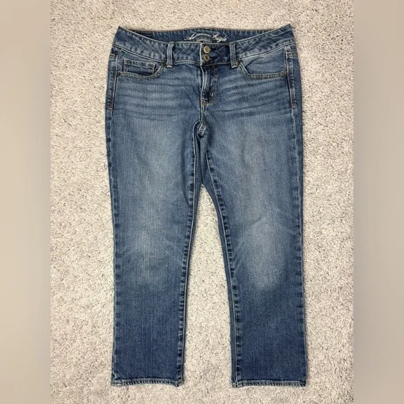 American Eagle Jeans Womens 8 Artist Stretch Regular Classic Casual Basic Denim - Picture 1 of 5